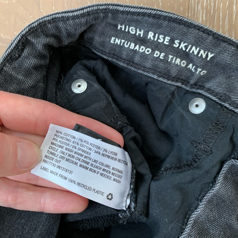 Universal Thread High Rise Black Skinny Jeans 25 - Picture 7 of 7